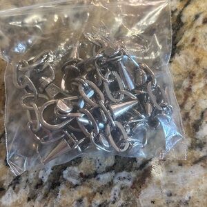 Edgy Silver Necklace with Spikes